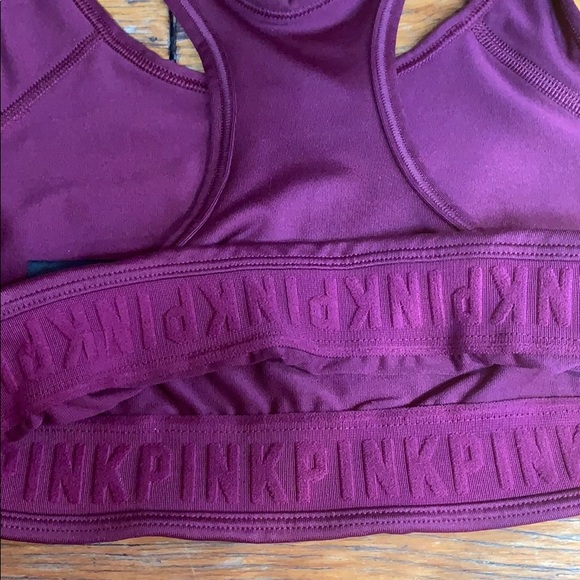 PINK Victoria secret gym top.  Burgundy color. - Picture 5 of 5